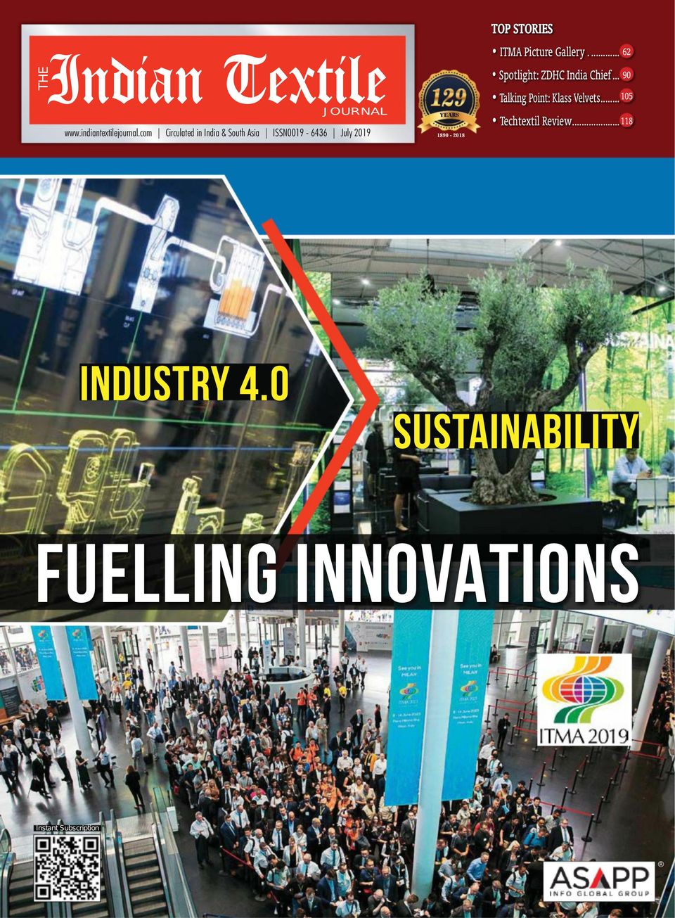 The Indian Textile JournalJuly 2019 Magazine